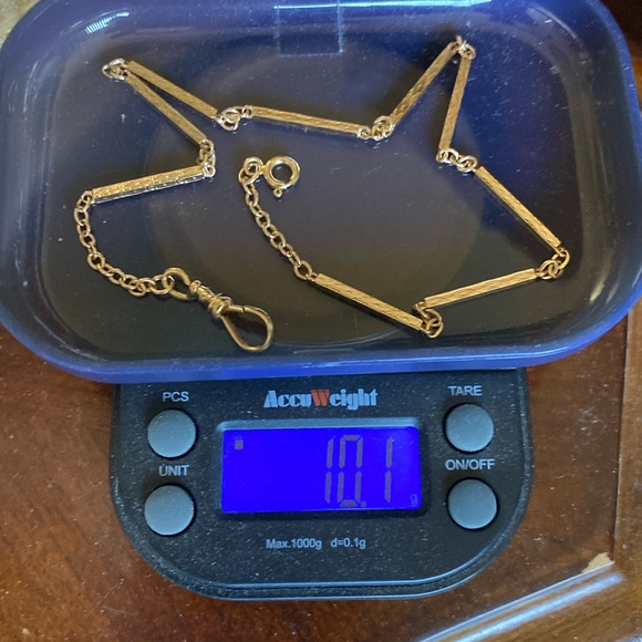 Beautiful Solid 14K Antique Gold Victorian Style PocketWatch Chain. Unique! - Picture 13 of 13